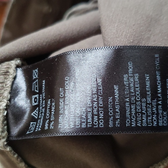 BDG UrbanOutfitters 27 PatchJefferson Khaki Cigarette Moto Zip Colorblock pants - Picture 5 of 6